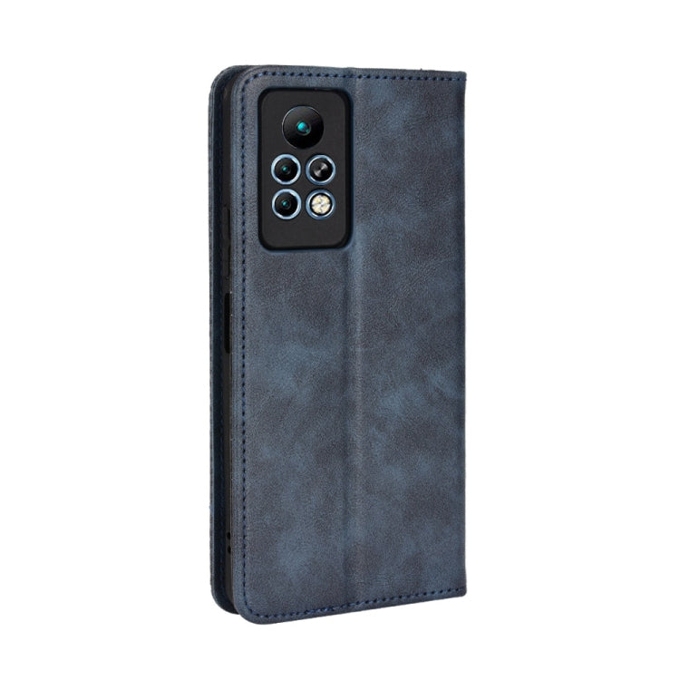 For Infinix Note 11 Pro Magnetic Buckle Retro Texture Leather Phone Case
