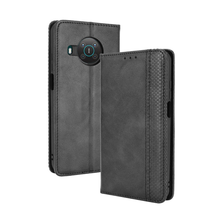 For Nokia X100 / X10 / X20 Magnetic Buckle Retro Texture Leather Phone Case