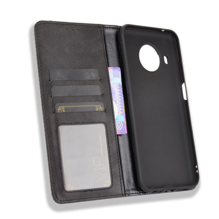 For Nokia X100 / X10 / X20 Magnetic Buckle Retro Texture Leather Phone Case