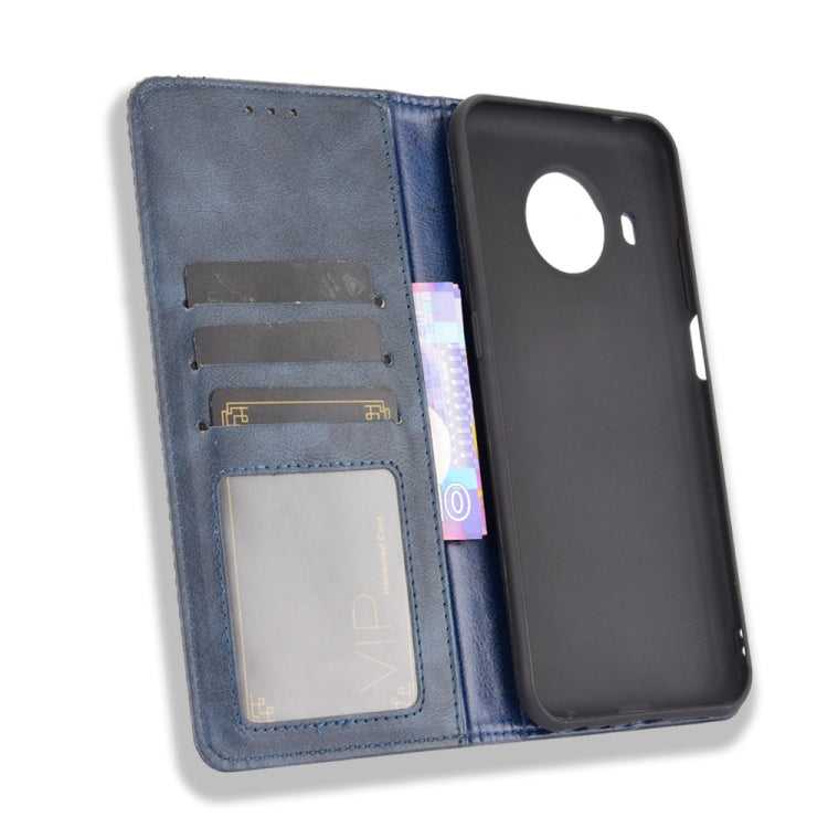 For Nokia X100 / X10 / X20 Magnetic Buckle Retro Texture Leather Phone Case