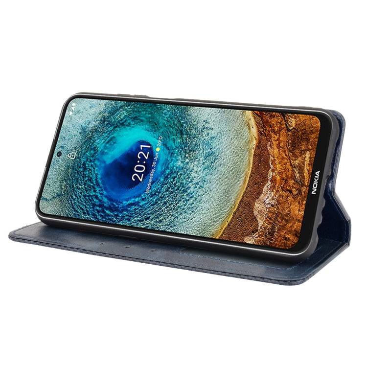 For Nokia X100 / X10 / X20 Magnetic Buckle Retro Texture Leather Phone Case