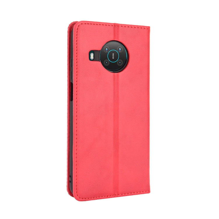 For Nokia X100 / X10 / X20 Magnetic Buckle Retro Texture Leather Phone Case