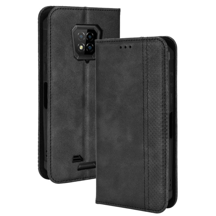 For Ulefone Armor 8 Magnetic Buckle Retro Texture Leather Phone Case