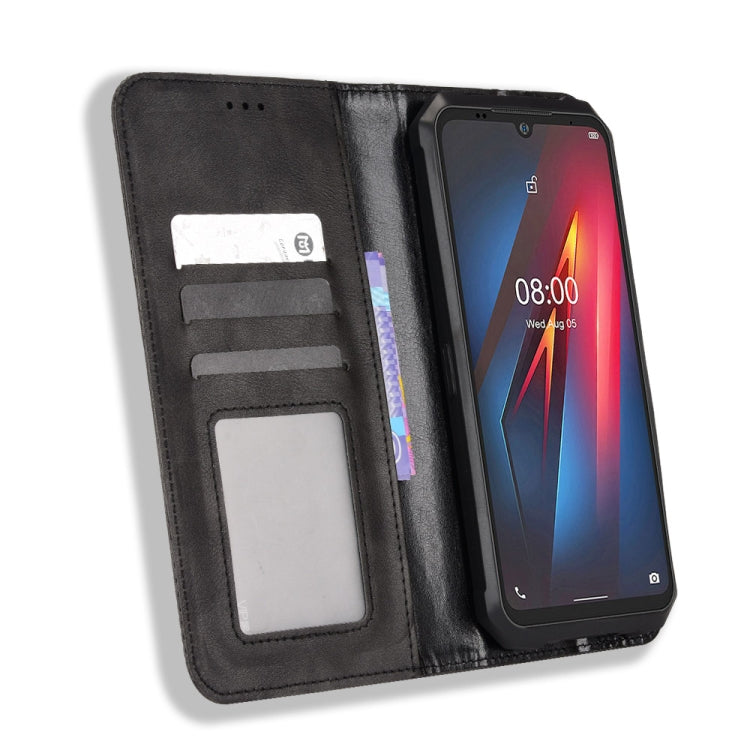 For Ulefone Armor 8 Magnetic Buckle Retro Texture Leather Phone Case