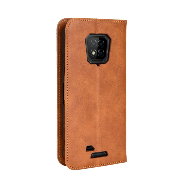 For Ulefone Armor 8 Magnetic Buckle Retro Texture Leather Phone Case
