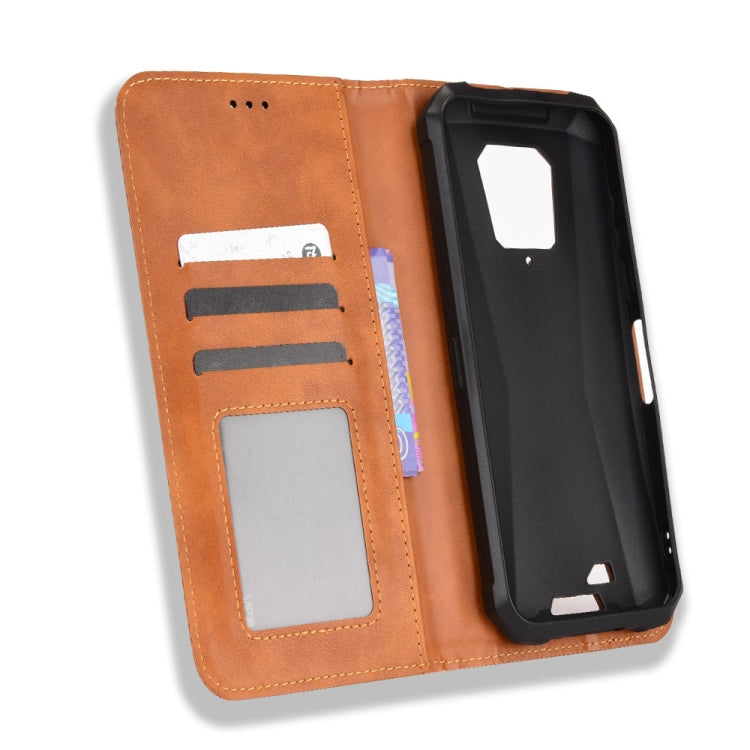 For Ulefone Armor 8 Magnetic Buckle Retro Texture Leather Phone Case