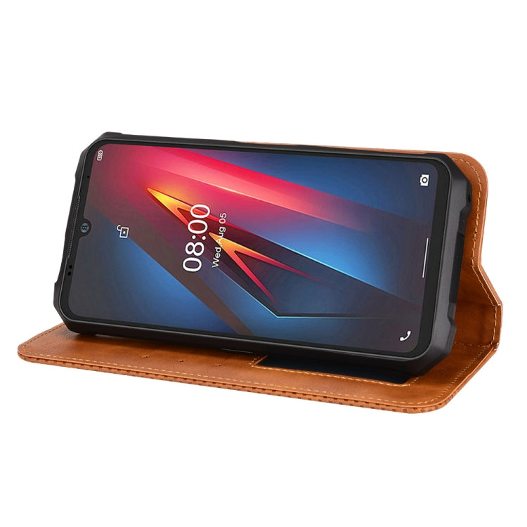 For Ulefone Armor 8 Magnetic Buckle Retro Texture Leather Phone Case