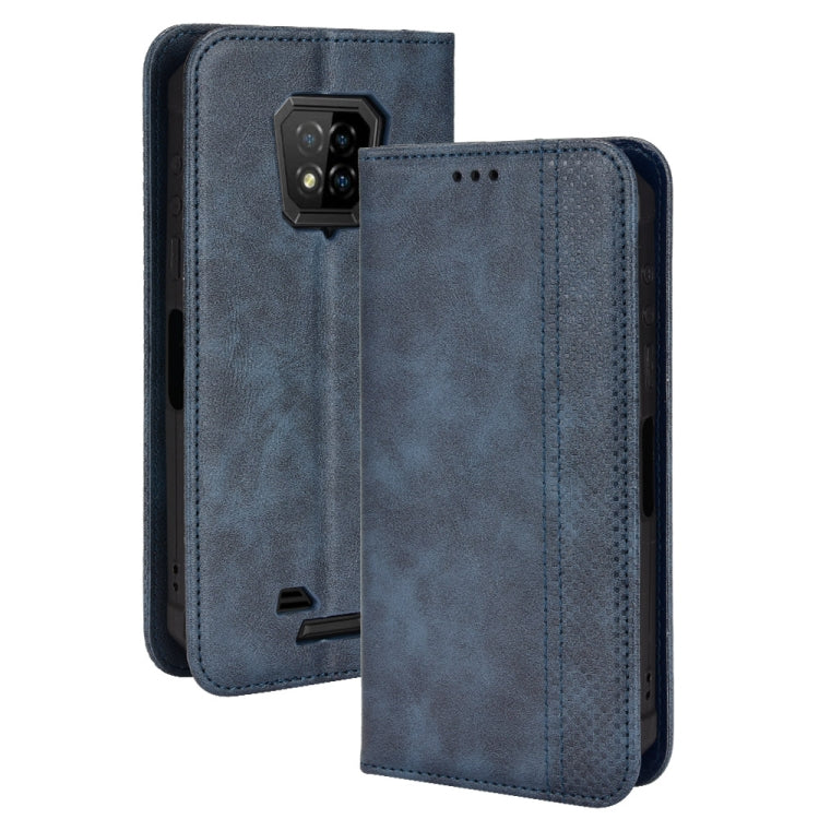 For Ulefone Armor 8 Magnetic Buckle Retro Texture Leather Phone Case