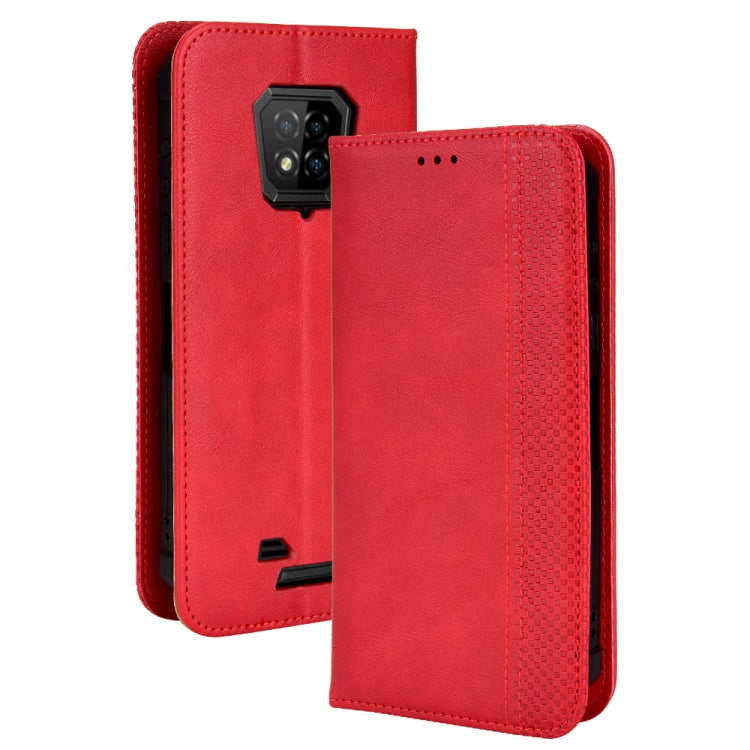 For Ulefone Armor 8 Magnetic Buckle Retro Texture Leather Phone Case