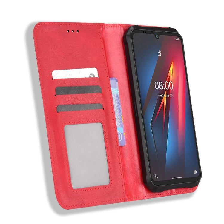 For Ulefone Armor 8 Magnetic Buckle Retro Texture Leather Phone Case