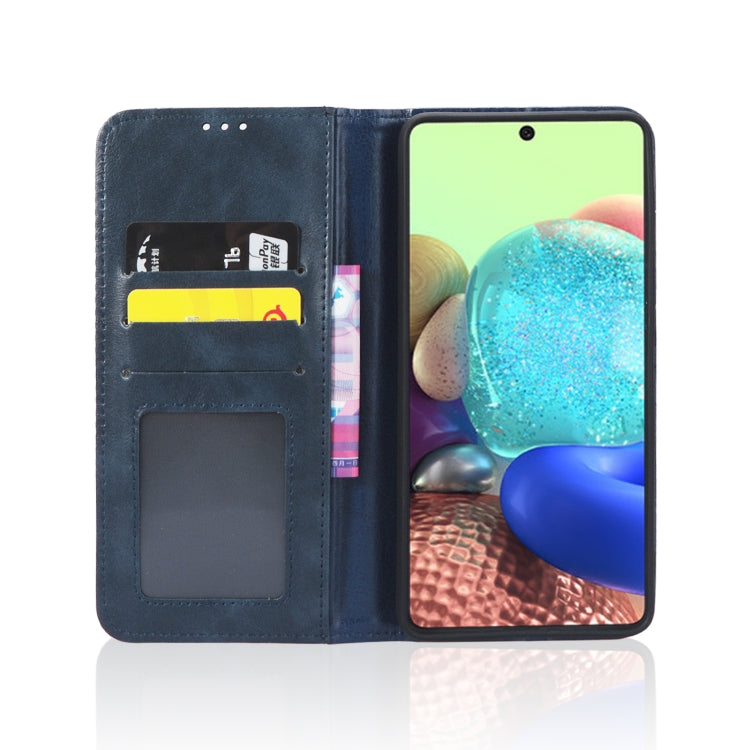 For Samsung Galaxy A73 5G Magnetic Buckle Retro Texture Leather Phone Case