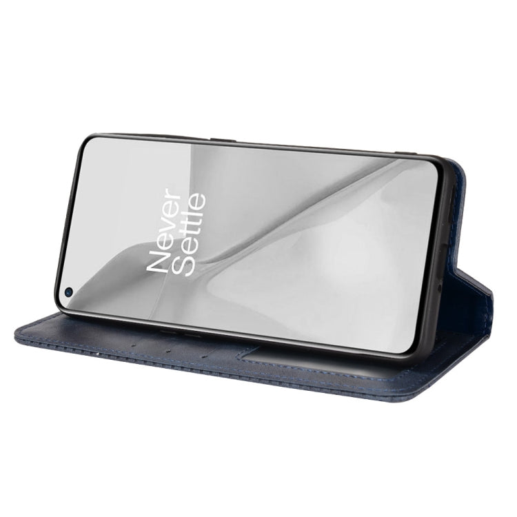 For OnePlus 10 Pro 5G Magnetic Buckle Retro Texture Leather Phone Case
