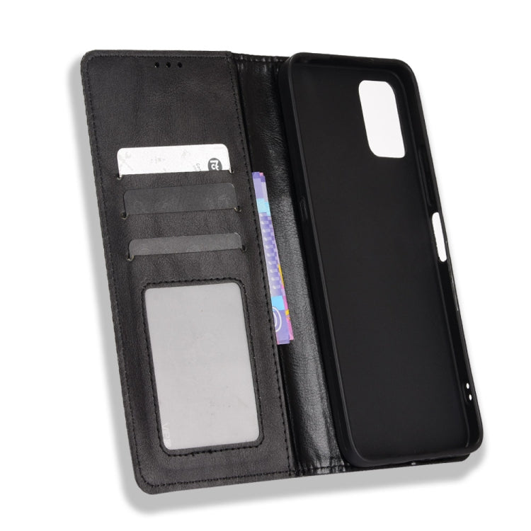 For Umidigi A11s Magnetic Buckle Retro Texture Leather Phone Case