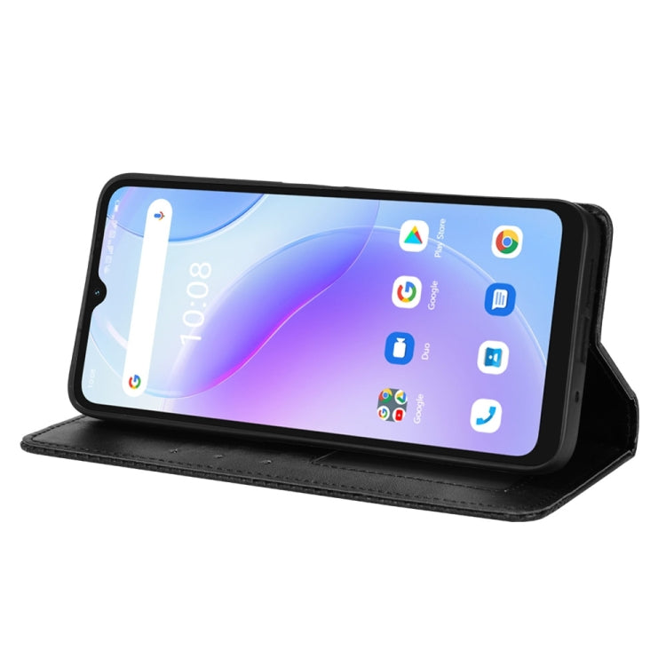 For Umidigi A11s Magnetic Buckle Retro Texture Leather Phone Case