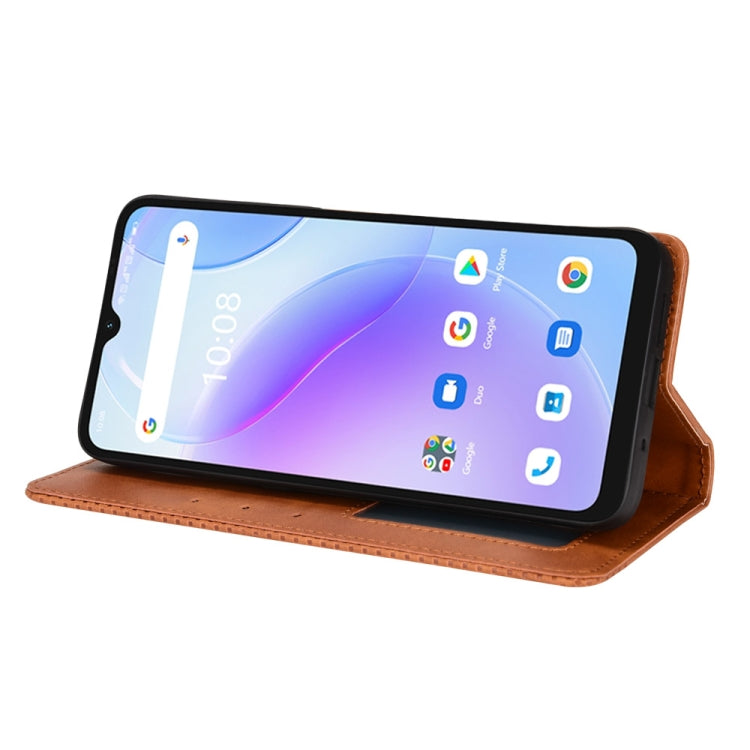 For Umidigi A11s Magnetic Buckle Retro Texture Leather Phone Case