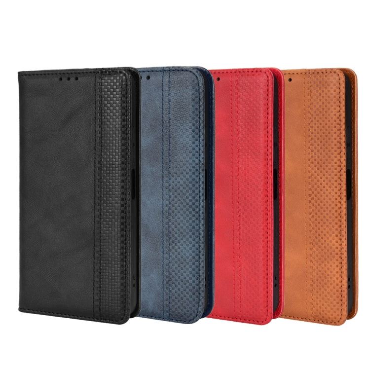 For Umidigi A11s Magnetic Buckle Retro Texture Leather Phone Case