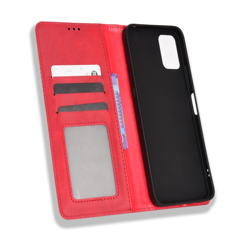 For Umidigi A11s Magnetic Buckle Retro Texture Leather Phone Case