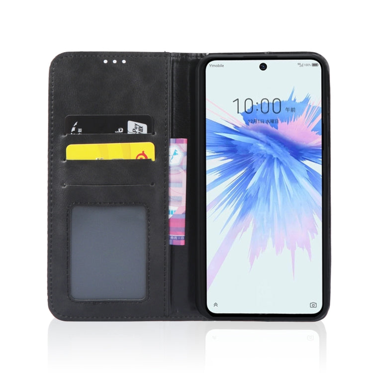 For ZTE Libero 5G II Magnetic Buckle Retro Texture Leather Phone Case