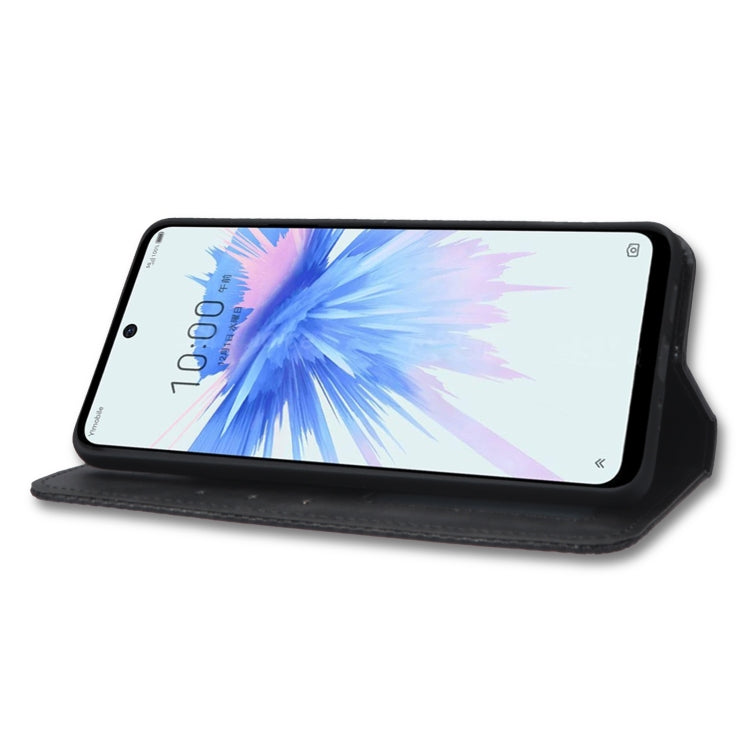 For ZTE Libero 5G II Magnetic Buckle Retro Texture Leather Phone Case