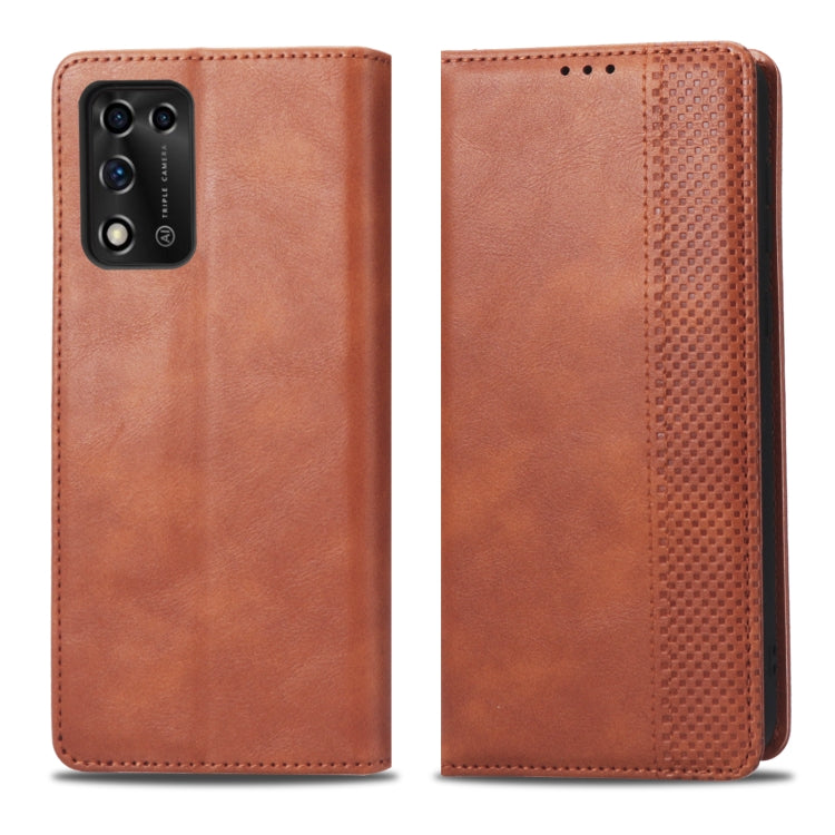 For ZTE Libero 5G II Magnetic Buckle Retro Texture Leather Phone Case