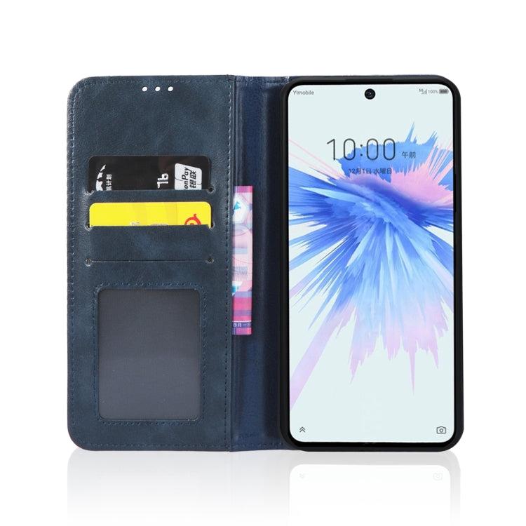 For ZTE Libero 5G II Magnetic Buckle Retro Texture Leather Phone Case