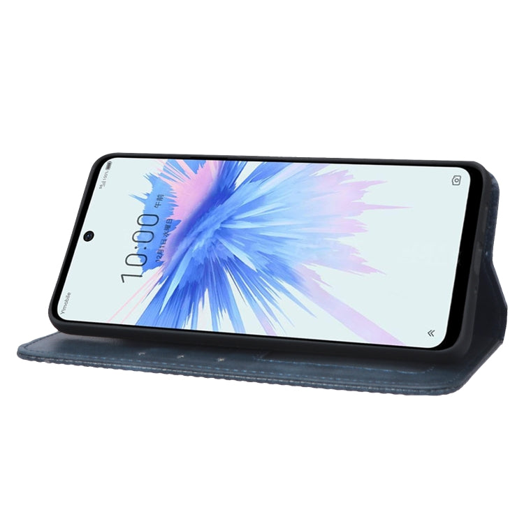 For ZTE Libero 5G II Magnetic Buckle Retro Texture Leather Phone Case