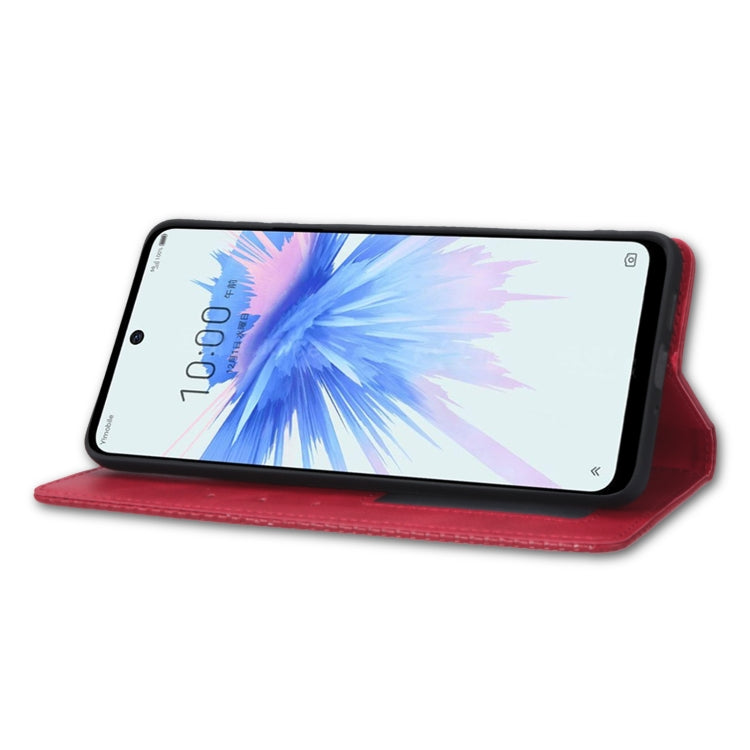 For ZTE Libero 5G II Magnetic Buckle Retro Texture Leather Phone Case