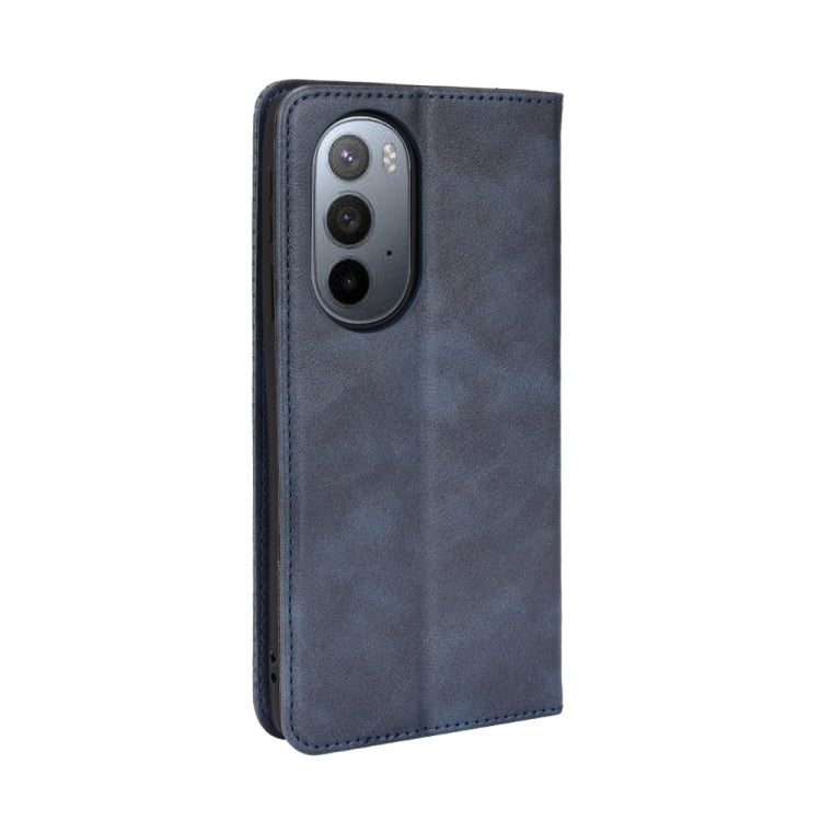 For Motorola Moto Edge X30 Magnetic Buckle Retro Crazy Horse Leather Phone Case