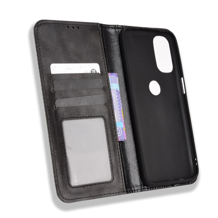 For Motorola Moto G41 / G31 Magnetic Buckle Retro Crazy Horse Leather Phone Case