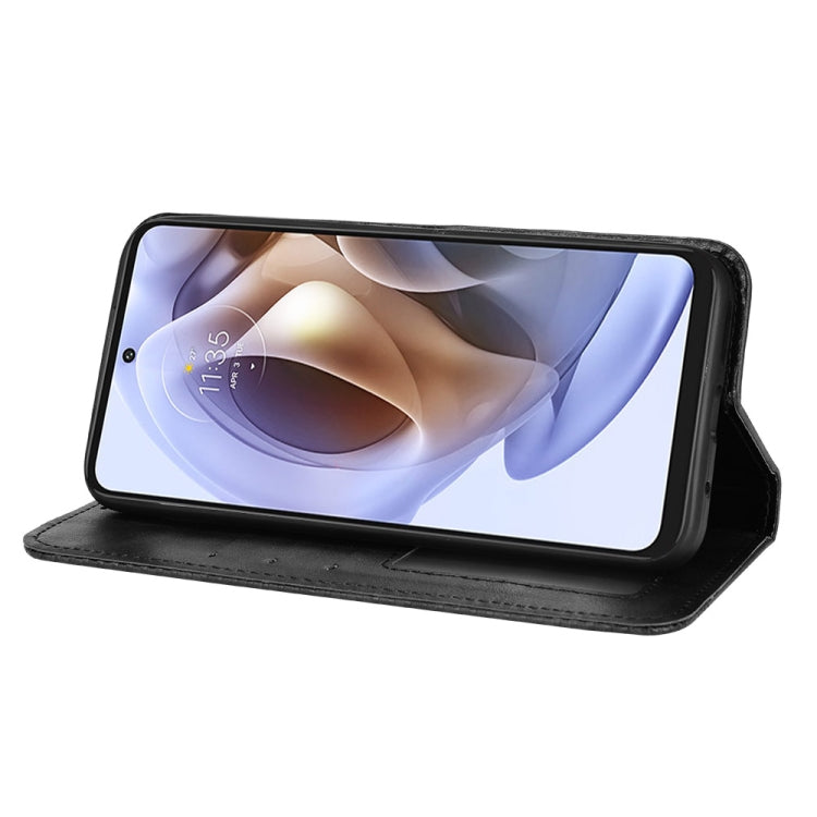 For Motorola Moto G41 / G31 Magnetic Buckle Retro Crazy Horse Leather Phone Case