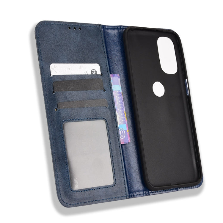 For Motorola Moto G41 / G31 Magnetic Buckle Retro Crazy Horse Leather Phone Case