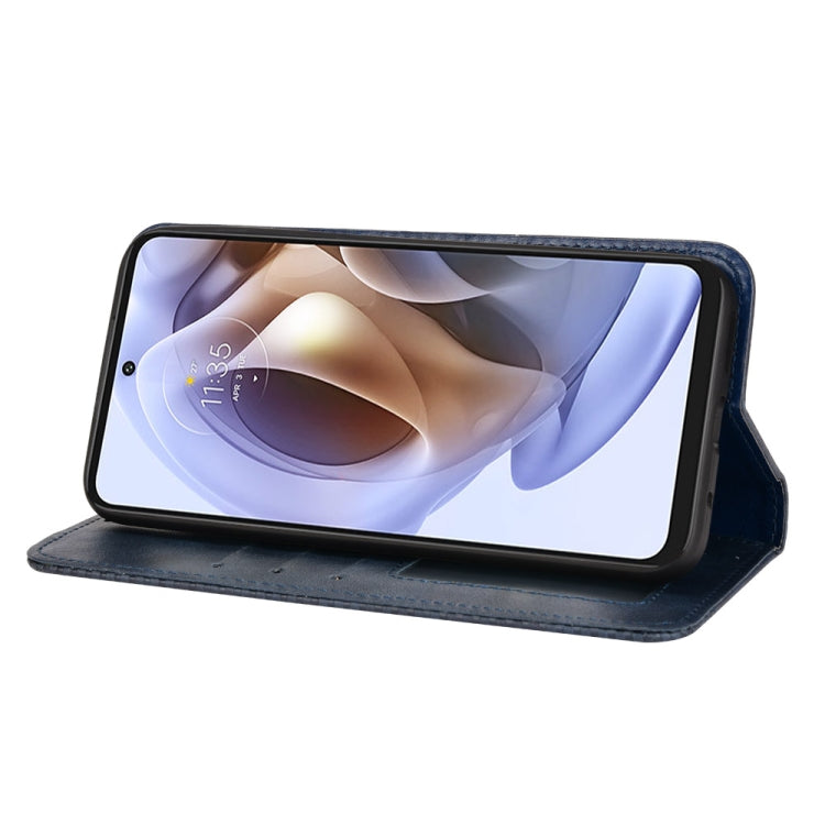 For Motorola Moto G41 / G31 Magnetic Buckle Retro Crazy Horse Leather Phone Case