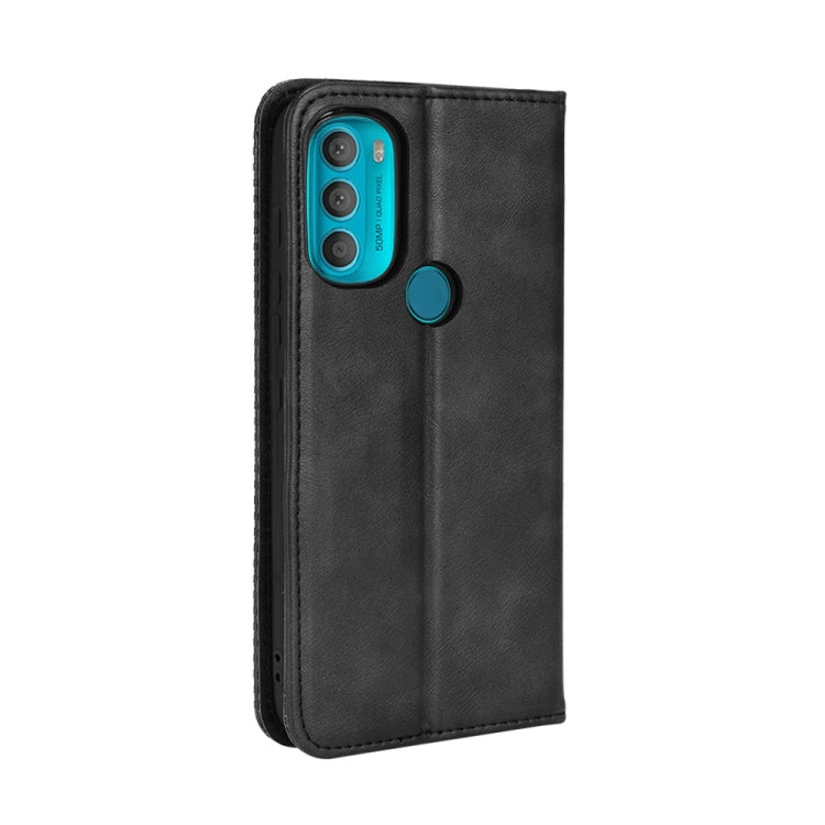 For Motorola Moto G71 5G Magnetic Buckle Retro Crazy Horse Leather Phone Case