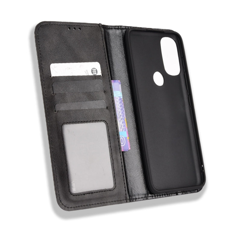 For Motorola Moto G71 5G Magnetic Buckle Retro Crazy Horse Leather Phone Case