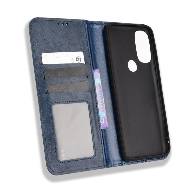 For Motorola Moto G71 5G Magnetic Buckle Retro Crazy Horse Leather Phone Case