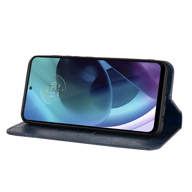 For Motorola Moto G71 5G Magnetic Buckle Retro Crazy Horse Leather Phone Case