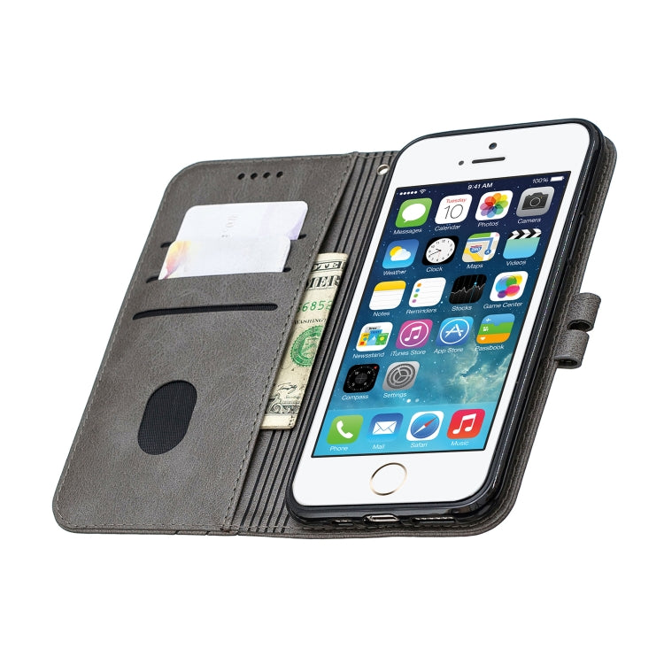 For iPhone 11 Pro Stitching Style 2-Color Cow Texture Horizontal Flip PU Leather Case with Holder & Card Slot & Lanyard