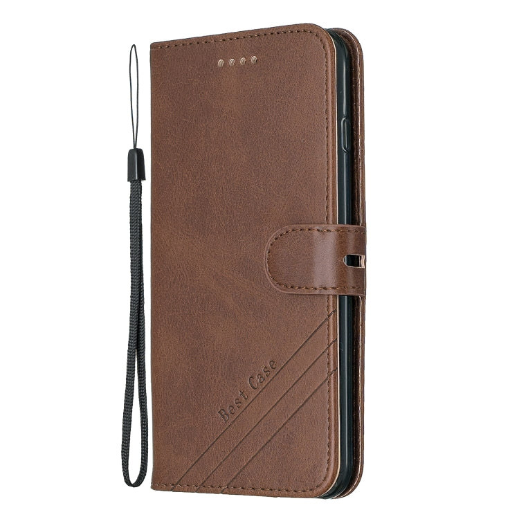 For iPhone 6 Plus & 6s Plus Stitching Style 2-Color Cow Texture Horizontal Flip PU Leather Case with Holder & Card Slot & Lanyard