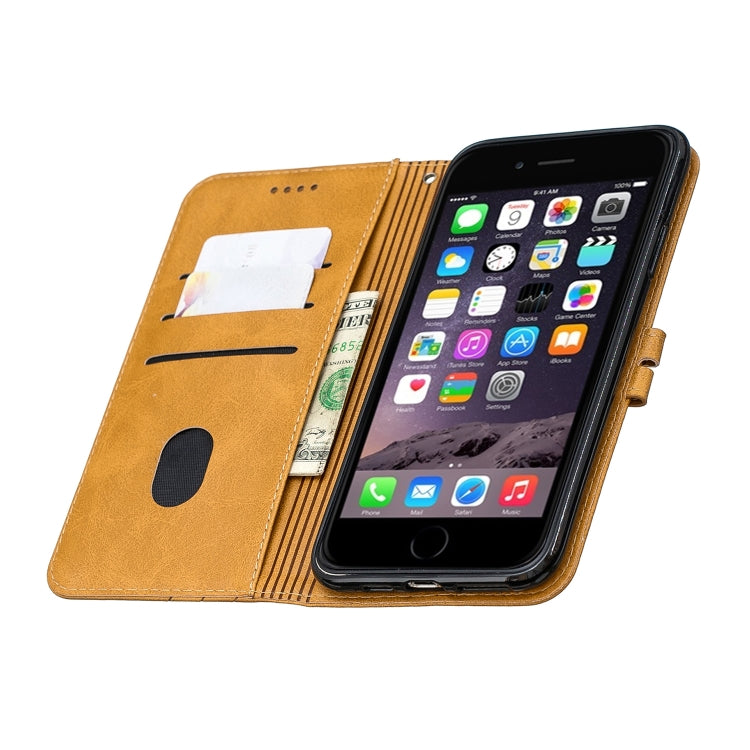 For iPhone 11 Pro Max Stitching Style 2-Color Cow Texture Horizontal Flip PU Leather Case with Holder & Card Slot & Lanyard