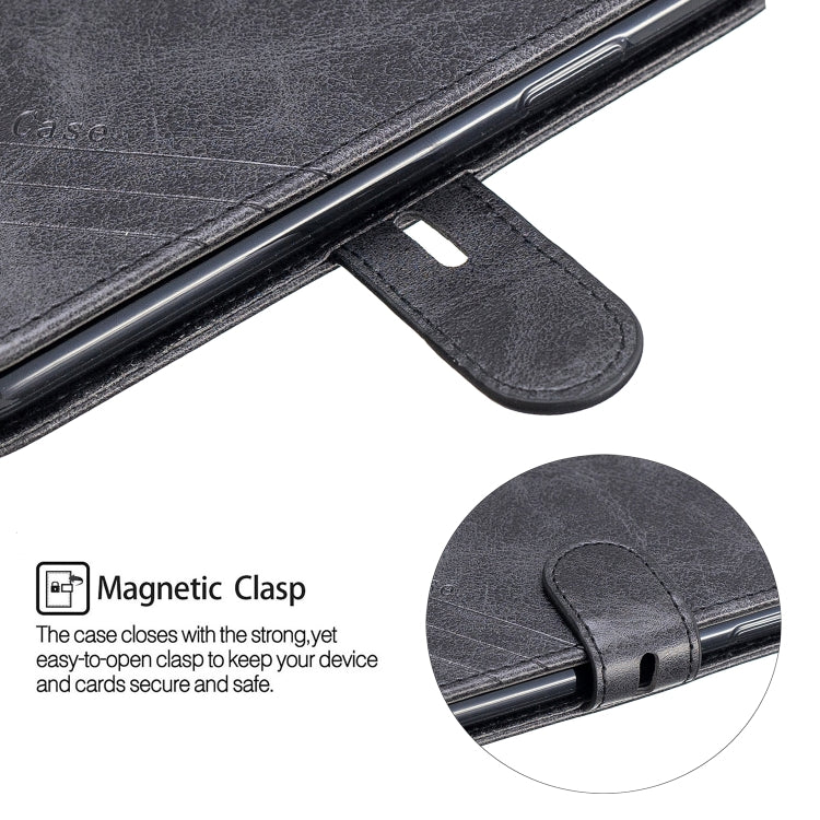 For iPhone X & XS Stitching Style 2-Color Cow Texture Horizontal Flip PU Leather Case with Holder & Card Slot & Lanyard