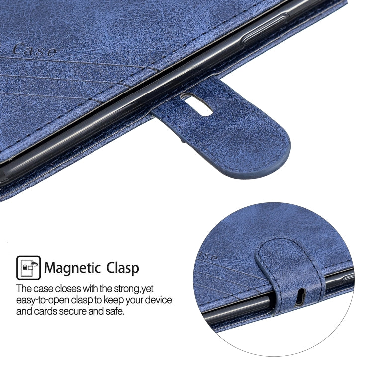 For iPhone XS Max Stitching Style 2-Color Cow Texture Horizontal Flip PU Leather Case with Holder & Card Slot & Lanyard