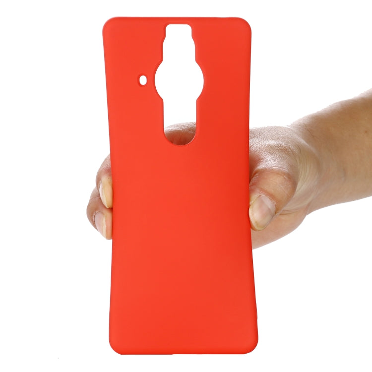 For Sony Xperia Pro-I Pure Color Liquid Silicone Phone Case