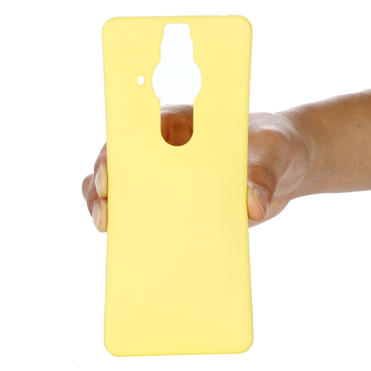 For Sony Xperia Pro-I Pure Color Liquid Silicone Phone Case