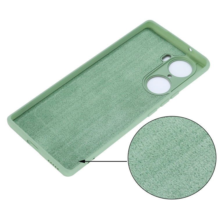 For Honor 60 Pure Color Liquid Silicone Phone Case