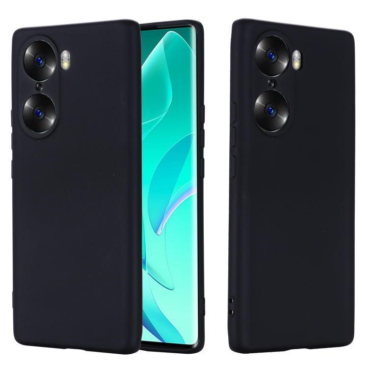For Honor 60 Pure Color Liquid Silicone Phone Case