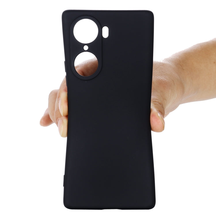 For Honor 60 Pure Color Liquid Silicone Phone Case
