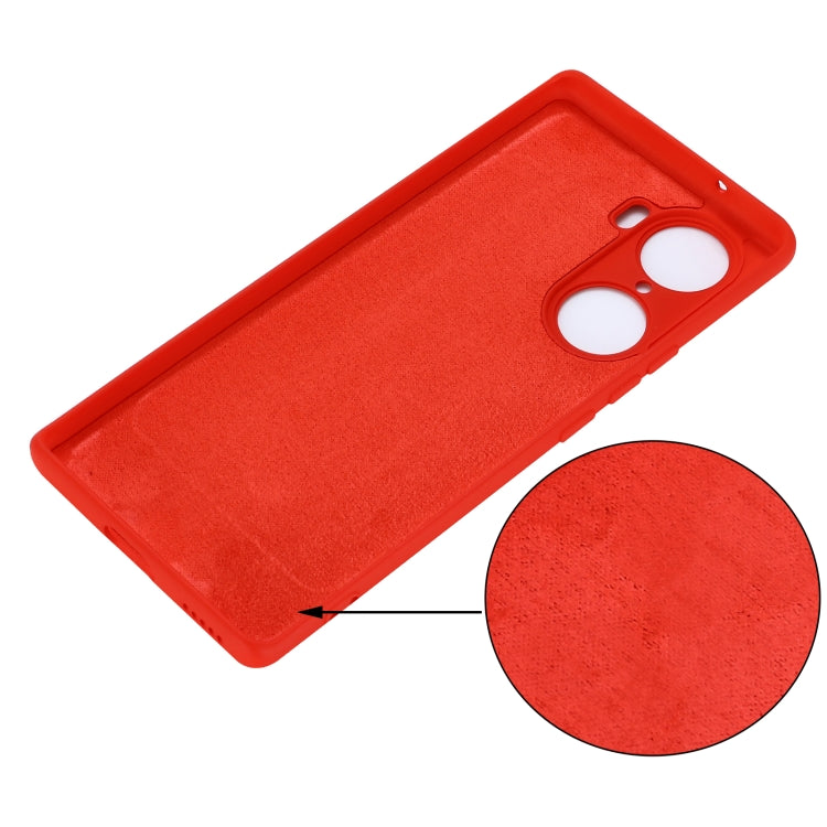 For Honor 60 Pure Color Liquid Silicone Phone Case
