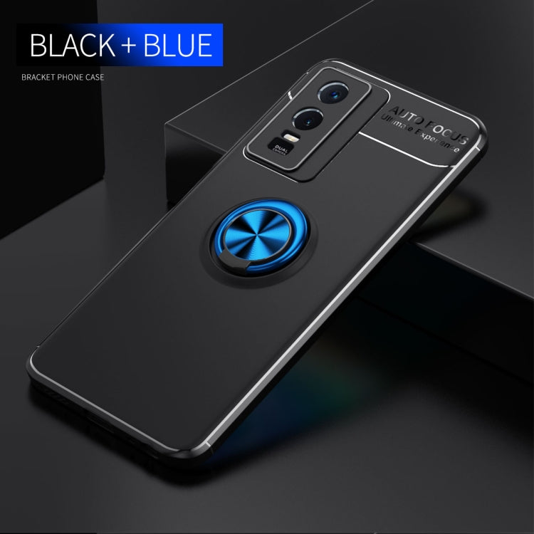 For vivo Y76s Metal Ring Holder TPU Phone Case