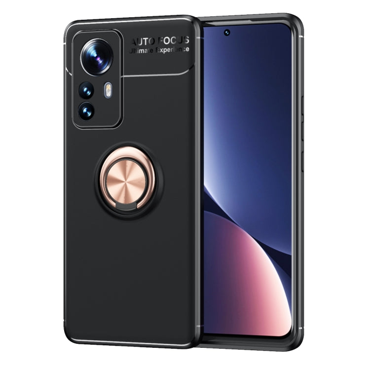 For Xiaomi 12 Pro Metal Ring Holder TPU Phone Case