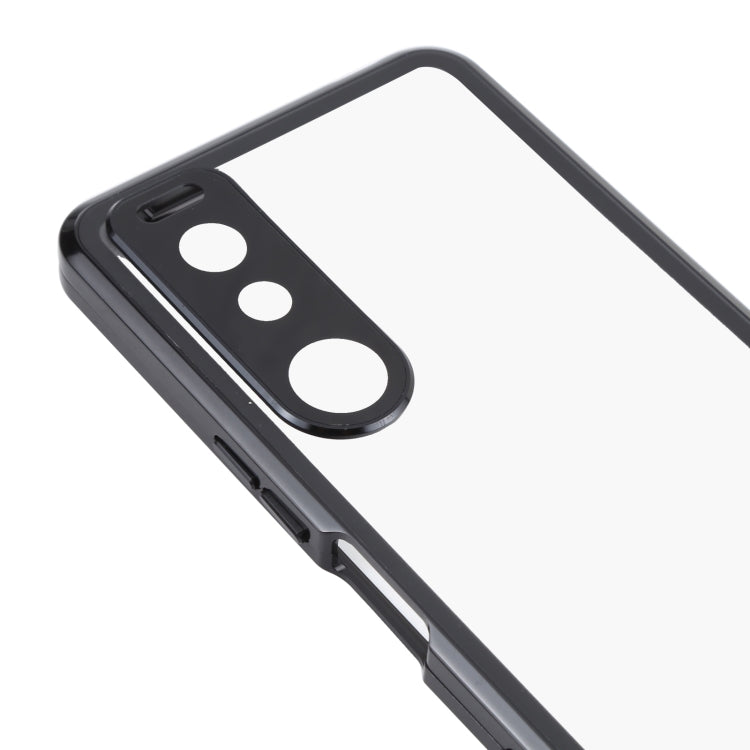 For Sony Xperia 5 III HD Magnetic Metal Tempered Glass Phone Case